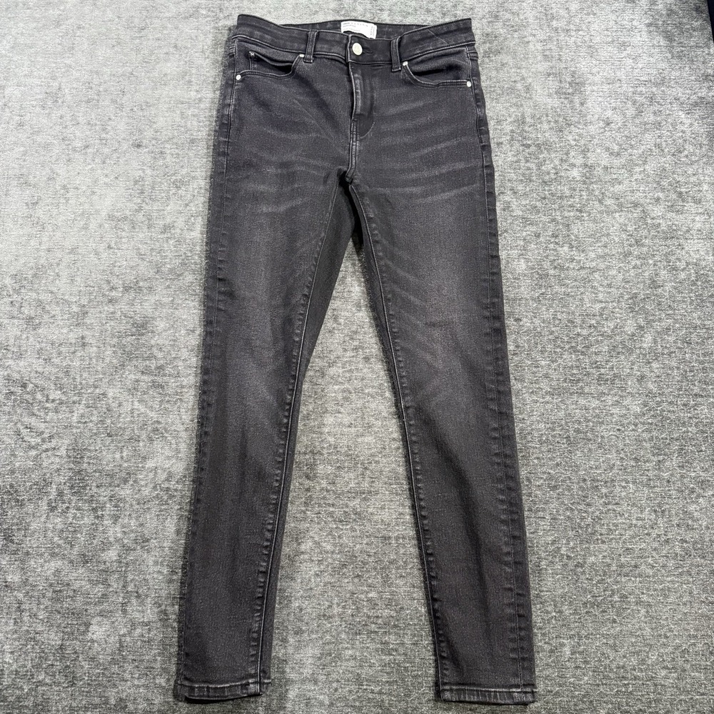 ASOS Design Power Stretch Women's Size 28/32 Black Denim Jeans Skinny‎ Mid Rise